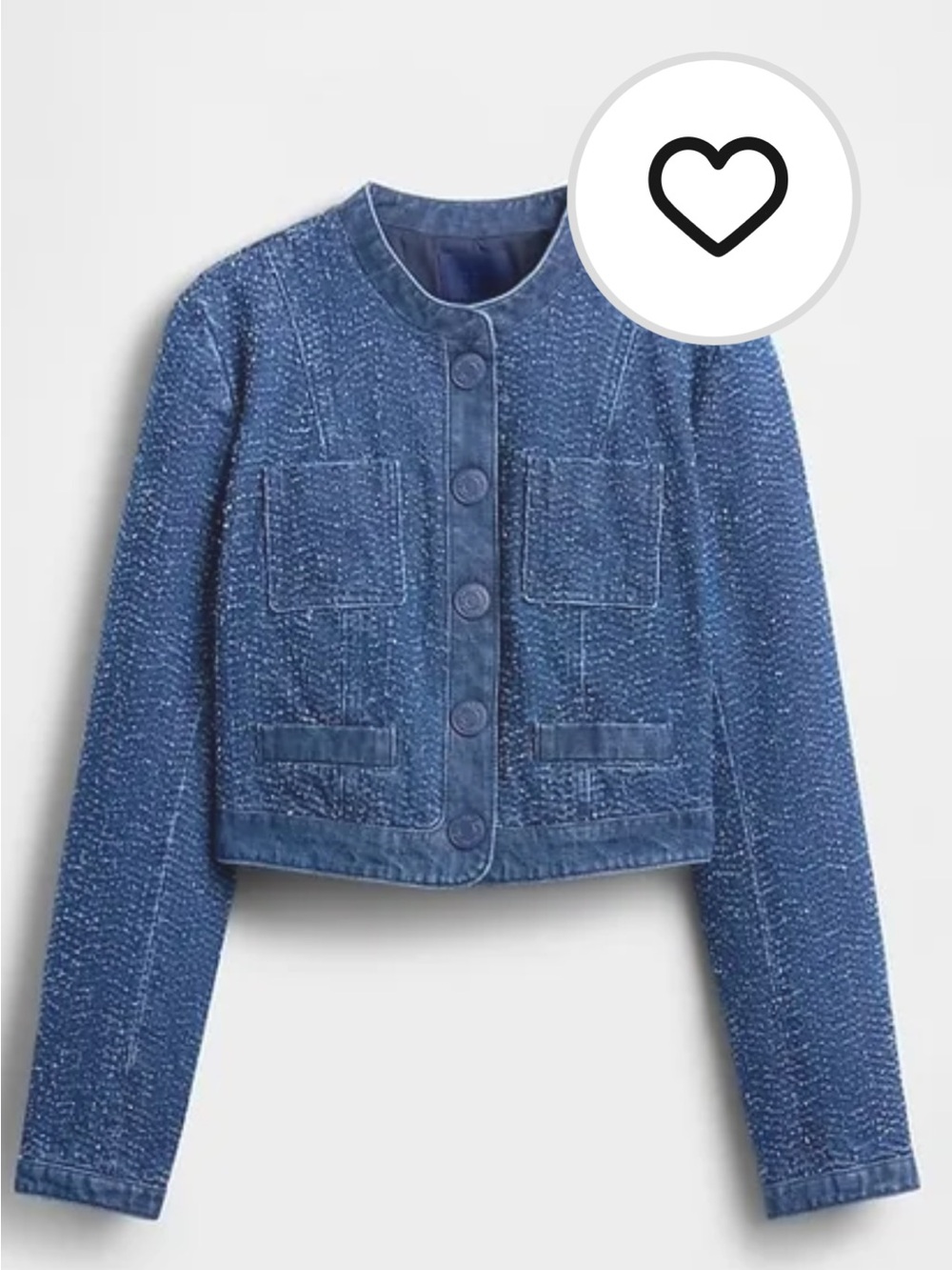 Women's viral HTF! Gap studio denim tweed Jacket